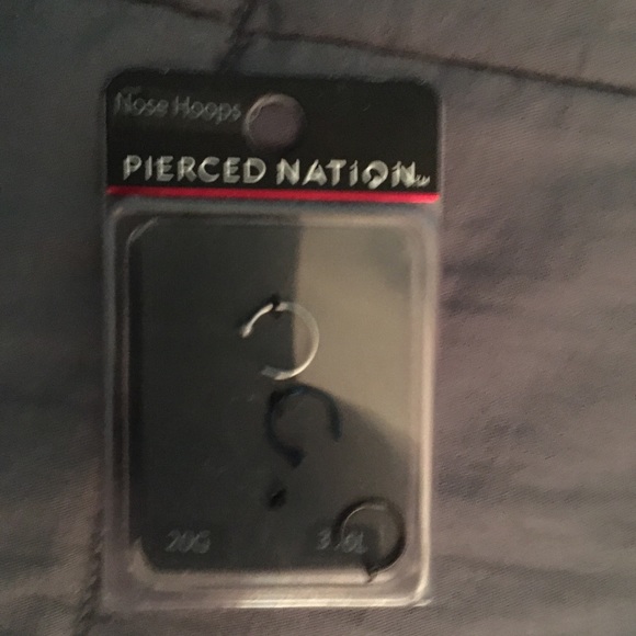 Helix Earring and 3 Nose Hoops - Picture 2 of 2